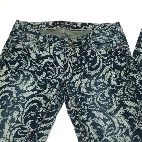 Pepe Jeans, Vintage 5 Pocket Paisley Print Straight Leg Jeans Size 27 - Picture 3 of 7